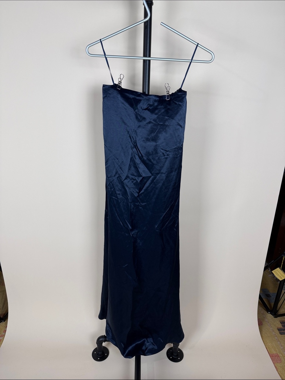 Abercrombie NWT Navy Satin Dress